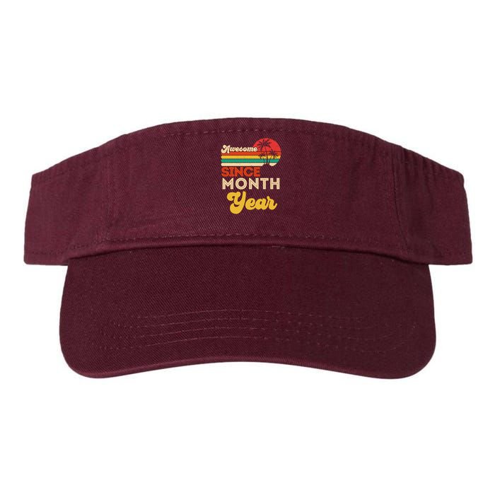 Vintage Awesome Since Customize Month And Year Birthday Visor