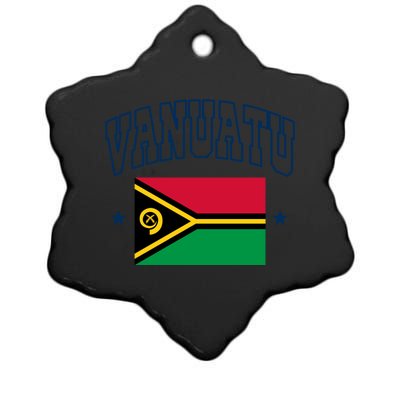 Vanuatu Athletic Souvenir Flag Gift Ceramic Star Ornament