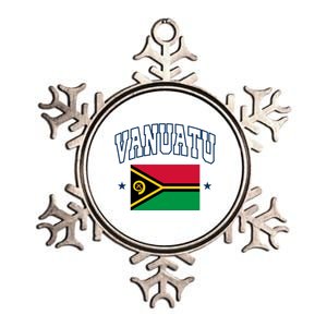 Vanuatu Athletic Souvenir Flag Gift Metallic Star Ornament