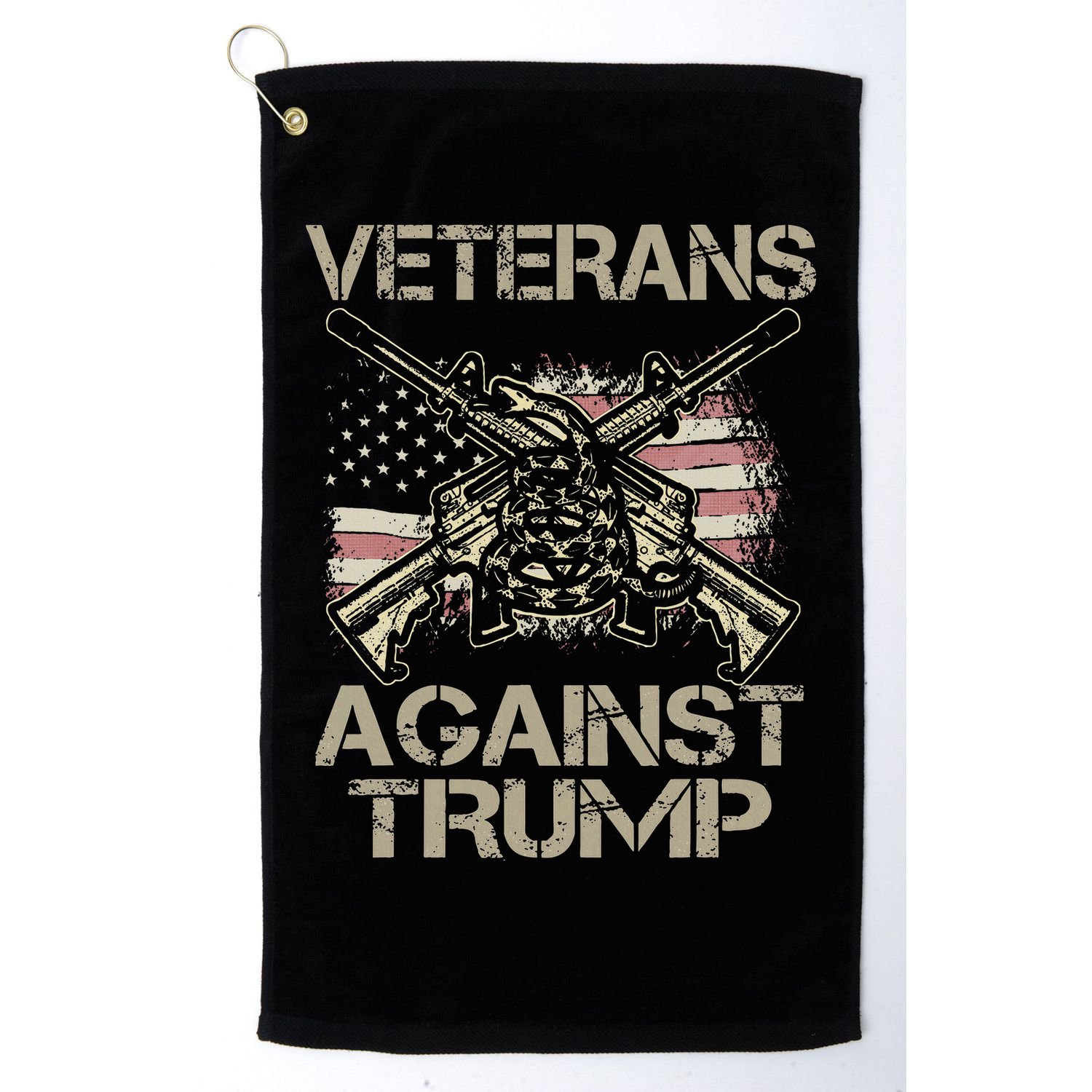 Veterans Against Trump Military Golf Towel