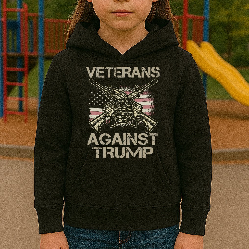 Veterans Against Trump Military Kids Hoodie