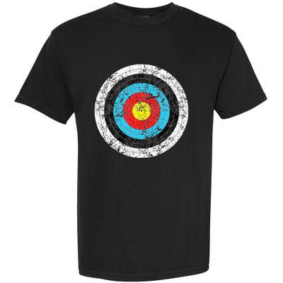 Vintage Archery Target Prank Bulls Eye Funny Prank Gift Garment-Dyed Heavyweight T-Shirt