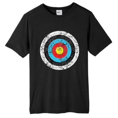 Vintage Archery Target Prank Bulls Eye Funny Prank Gift Tall Fusion ChromaSoft Performance T-Shirt