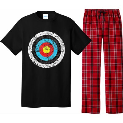 Vintage Archery Target Prank Bulls Eye Funny Prank Gift Pajama Set