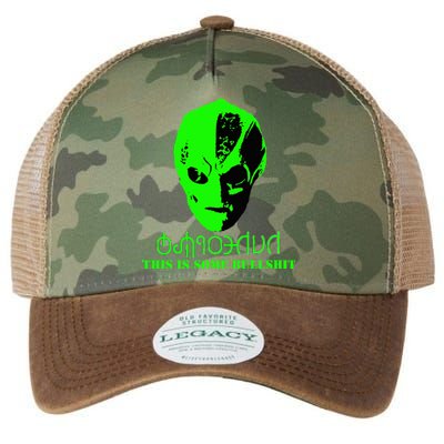 Vanderspeigle Alien This Some Bullshit Funny Legacy Tie Dye Trucker Hat