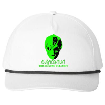 Vanderspeigle Alien This Some Bullshit Funny Snapback Five-Panel Rope Hat