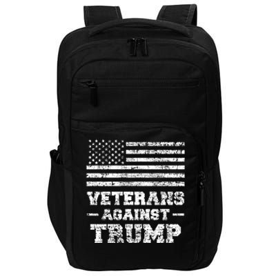 Veterans Against Trump Military Vet Anti Trump Flag Gift Funny Gift Impact Tech Backpack