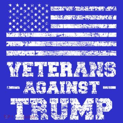 Veterans Against Trump Military Vet Anti Trump Flag Gift Funny Gift T-Shirt