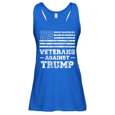Veterans Against Trump Military Vet Anti Trump Flag Gift Funny Gift Ladies Essential Flowy Tank