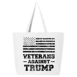 Veterans Against Trump Military Vet Anti Trump Flag Gift Funny Gift 25L Jumbo Tote