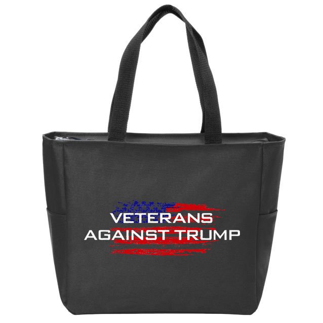 Veterans Against Trump Anti Trump Zip Tote Bag