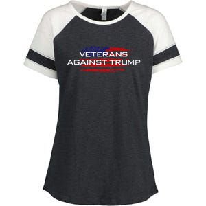 Veterans Against Trump Anti Trump Enza Ladies Jersey Colorblock Tee