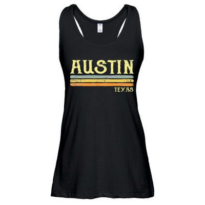 Vintage Austin Texas Tx Retro Love Gift Souvenir Ladies Essential Flowy Tank