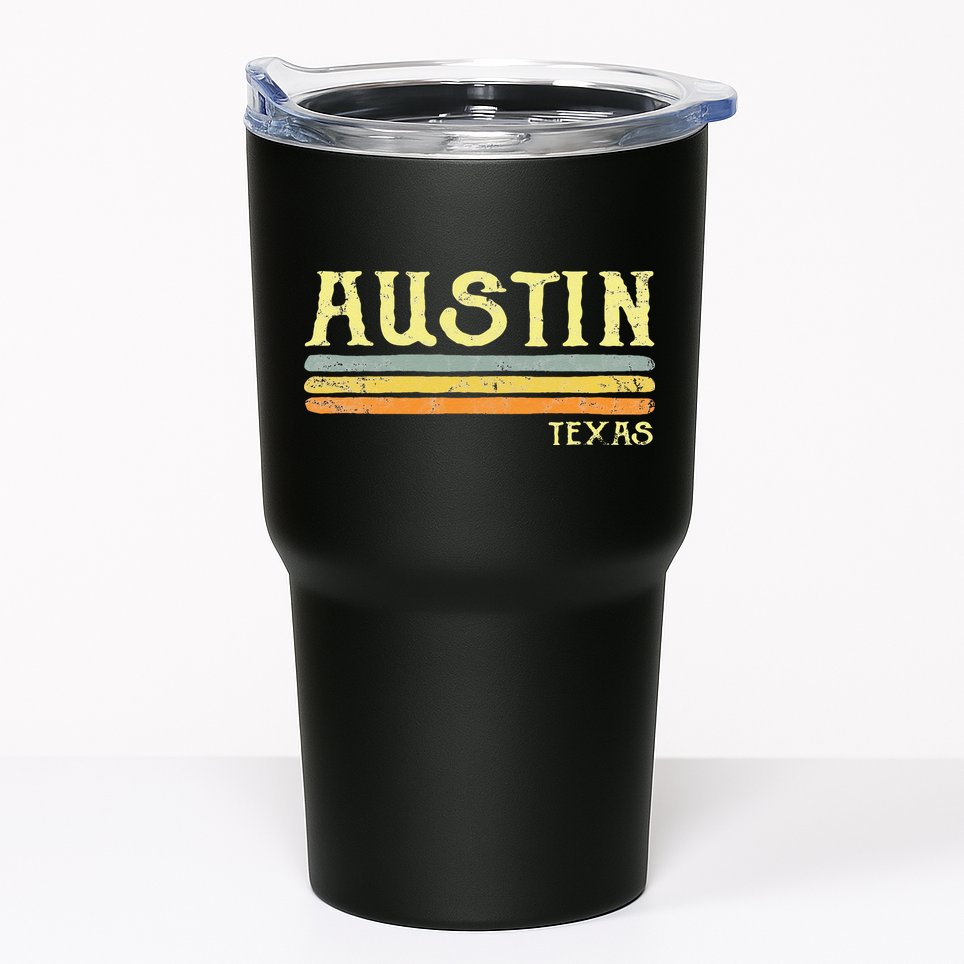 Vintage Austin Texas Tx Retro Love Gift Souvenir Tumbler