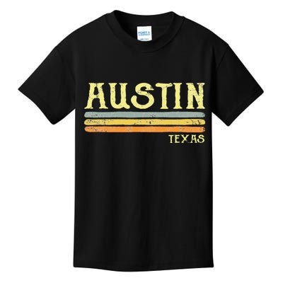 Vintage Austin Texas Tx Retro Love Gift Souvenir Kids T-Shirt