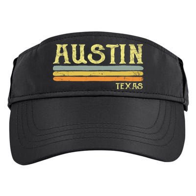 Vintage Austin Texas Tx Cute Gift Retro Love Gift Souvenir Adult Drive Performance Visor