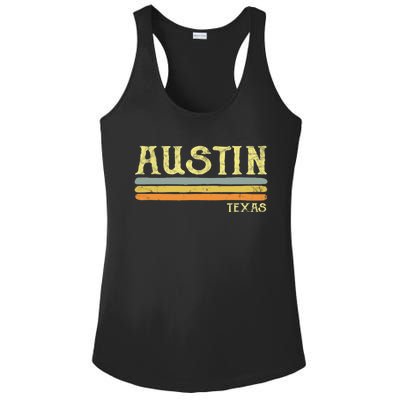 Vintage Austin Texas Tx Cute Gift Retro Love Gift Souvenir Ladies PosiCharge Competitor Racerback Tank