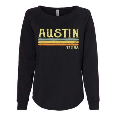 Vintage Austin Texas Tx Cute Gift Retro Love Gift Souvenir Womens California Wash Sweatshirt