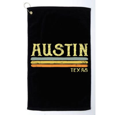 Vintage Austin Texas Tx Cute Gift Retro Love Gift Souvenir Platinum Collection Golf Towel