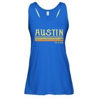 Vintage Austin Texas Tx Cute Gift Retro Love Gift Souvenir Ladies Essential Flowy Tank