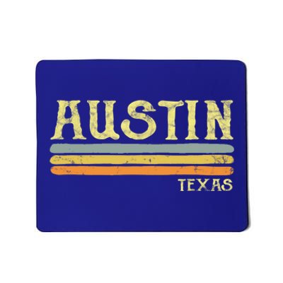 Vintage Austin Texas Tx Cute Gift Retro Love Gift Souvenir Mousepad