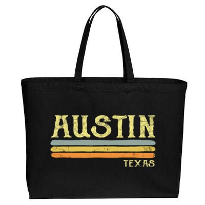 Vintage Austin Texas Tx Cute Gift Retro Love Gift Souvenir Cotton Canvas Jumbo Tote