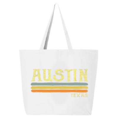 Vintage Austin Texas Tx Cute Gift Retro Love Gift Souvenir 25L Jumbo Tote