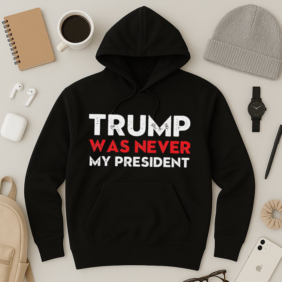 Vintage Anti Trump Was Never My President Trump Lost 8645 Hoodie