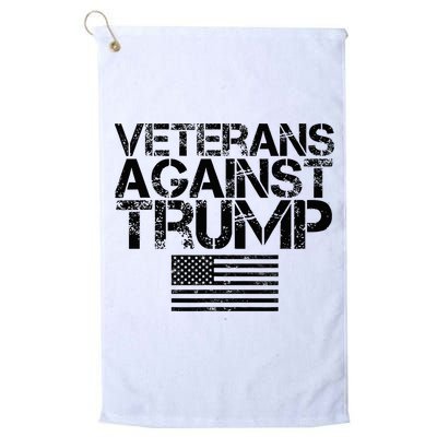Veterans Against Trump Vintage Patriotic Flag Protest Golf Towel