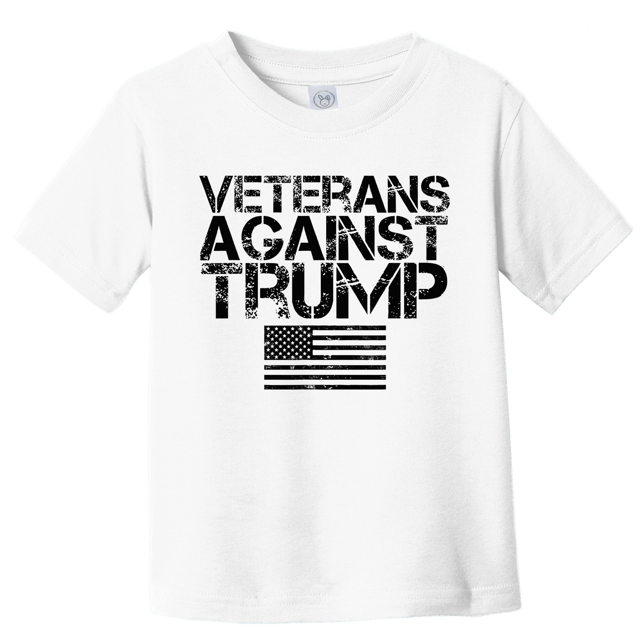 Veterans Against Trump Vintage Patriotic Flag Protest Toddler T-Shirt