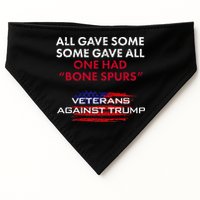 Veterans Anti Trump Draft Dodger Bone Spurs For Vets USA-Made Doggie Bandana