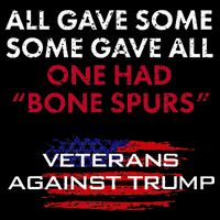 Veterans Anti Trump Draft Dodger Bone Spurs For Vets USA-Made Doggie Bandana