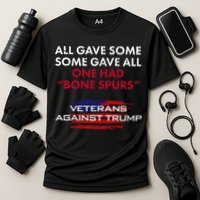 Veterans Anti Trump Draft Dodger Bone Spurs For Vets Cooling Performance Crew T-Shirt