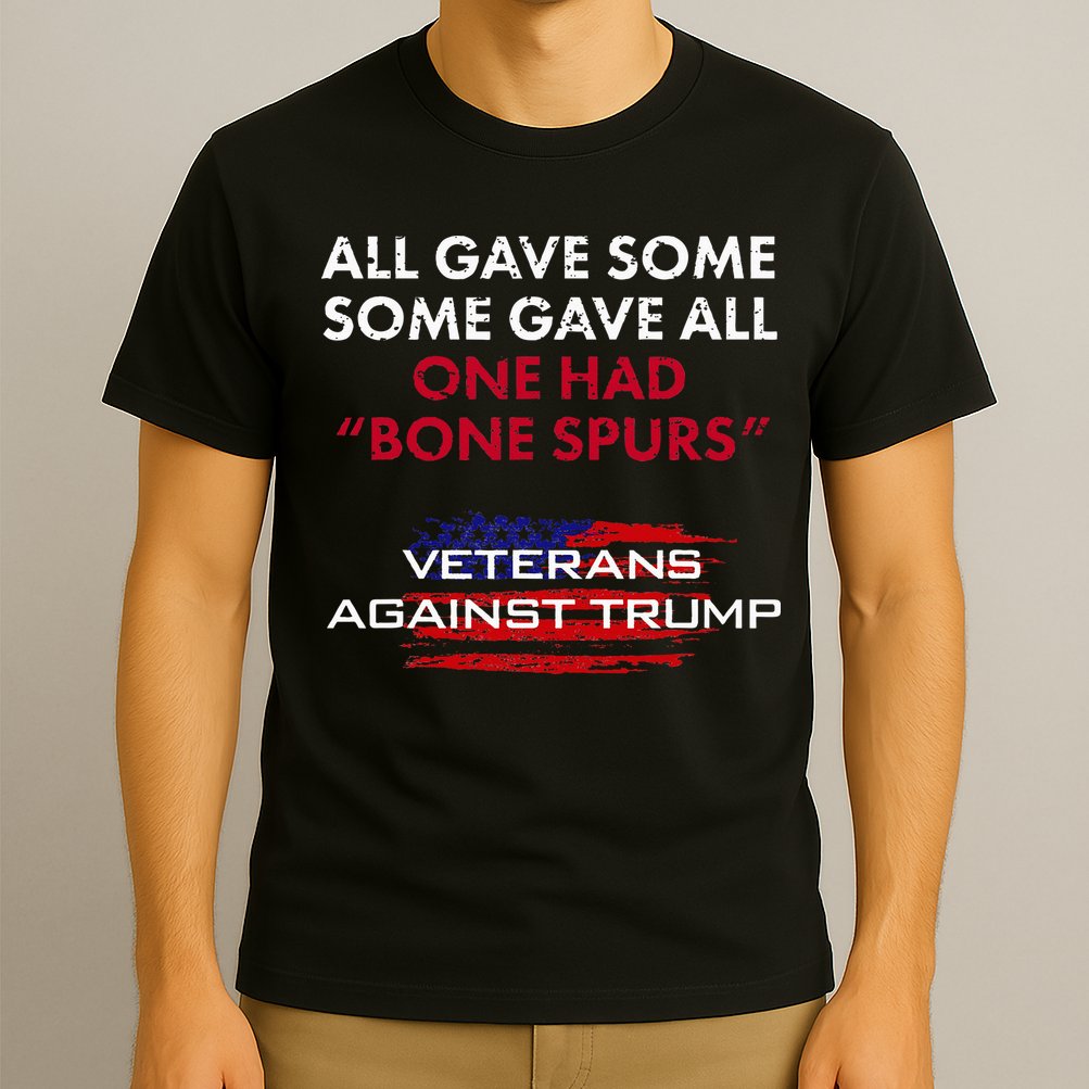 Veterans Anti Trump Draft Dodger Bone Spurs For Vets T-Shirt