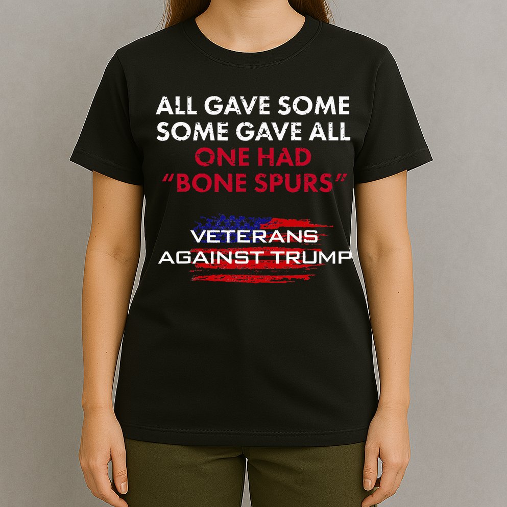 Veterans Anti Trump Draft Dodger Bone Spurs For Vets T-Shirt
