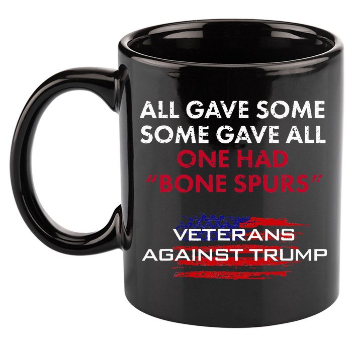 Veterans Anti Trump Draft Dodger Bone Spurs For Vets 11oz C Handle Ceramic Mug
