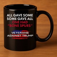 Veterans Anti Trump Draft Dodger Bone Spurs For Vets 11oz C Handle Ceramic Mug