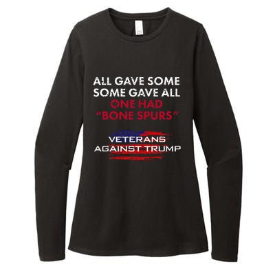 Veterans Anti Trump Draft Dodger Bone Spurs For Vets Womens CVC Long Sleeve Shirt