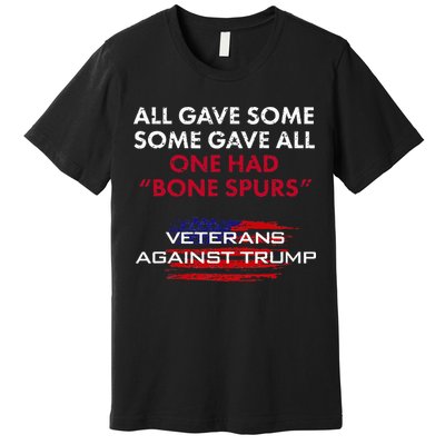 Veterans Anti Trump Draft Dodger Bone Spurs For Vets Premium T-Shirt