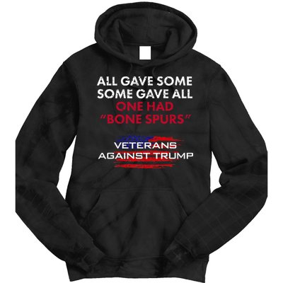 Veterans Anti Trump Draft Dodger Bone Spurs For Vets Tie Dye Hoodie