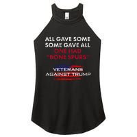 Veterans Anti Trump Draft Dodger Bone Spurs For Vets Women's Perfect Tri Rocker Tank