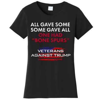 Veterans Anti Trump Draft Dodger Bone Spurs For Vets Women's T-Shirt