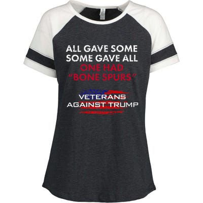 Veterans Anti Trump Draft Dodger Bone Spurs For Vets Enza Ladies Jersey Colorblock Tee