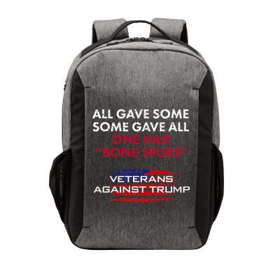Veterans Anti Trump Draft Dodger Bone Spurs For Vets Vector Backpack