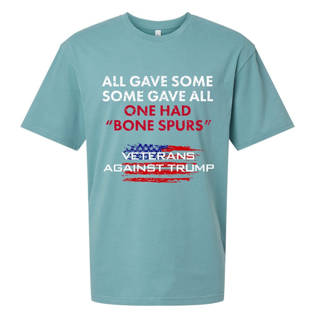 Veterans Anti Trump Draft Dodger Bone Spurs For Vets Sueded Cloud Jersey T-Shirt