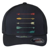 Vintage Arrow Traditional Archery Arrows Bow Hunting Retro Flexfit Unipanel Trucker Cap