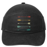 Vintage Arrow Traditional Archery Arrows Bow Hunting Retro 7-Panel Snapback Hat