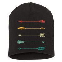 Vintage Arrow Traditional Archery Arrows Bow Hunting Retro Short Acrylic Beanie