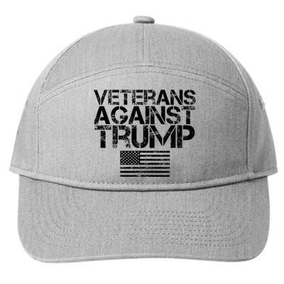 Veterans Against Trump Vintage Patriotic Flag Protest 7-Panel Snapback Hat