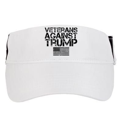 Veterans Against Trump Vintage Patriotic Flag Protest Adult Drive Performance Visor